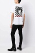 Белая оверсайз футболка Amiri x Wes Lang Checker Skull