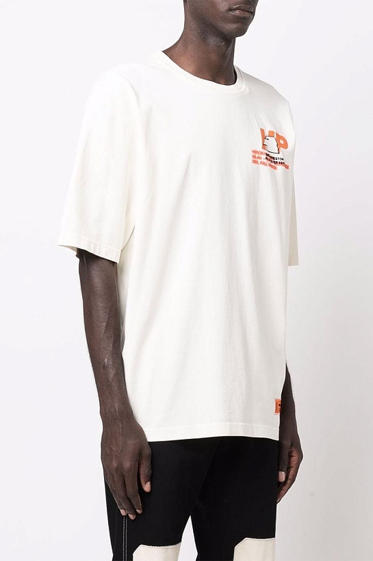 Мужская оверсайз футболка Heron Preston Eagle - White