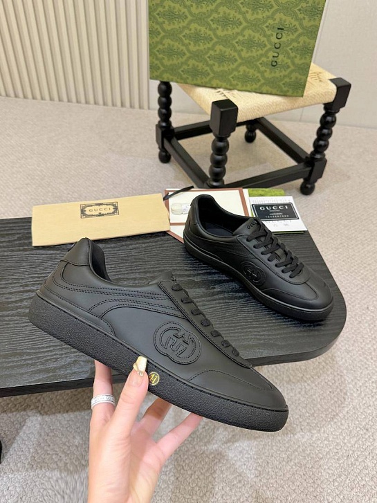 Мужские кроссовки Gucci G75 - Black