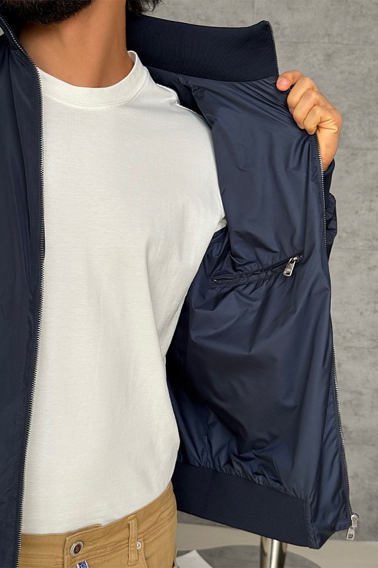 Мужская тёмно-синяя куртка Dolce & Gabbana