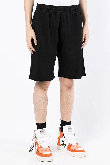 Мужские шорты Off-White Wave Diag print - Black   