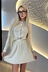 Женский бежевый костюм двойка MIU MIU
