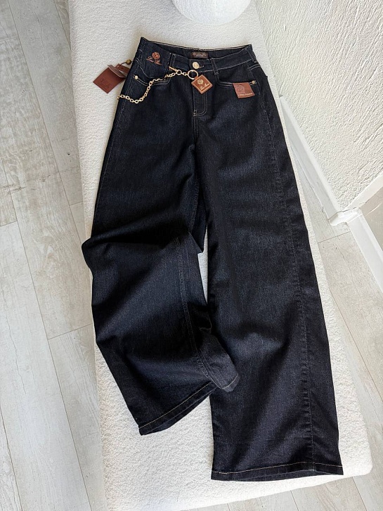 Женские синие джинсы Loro Piana premium