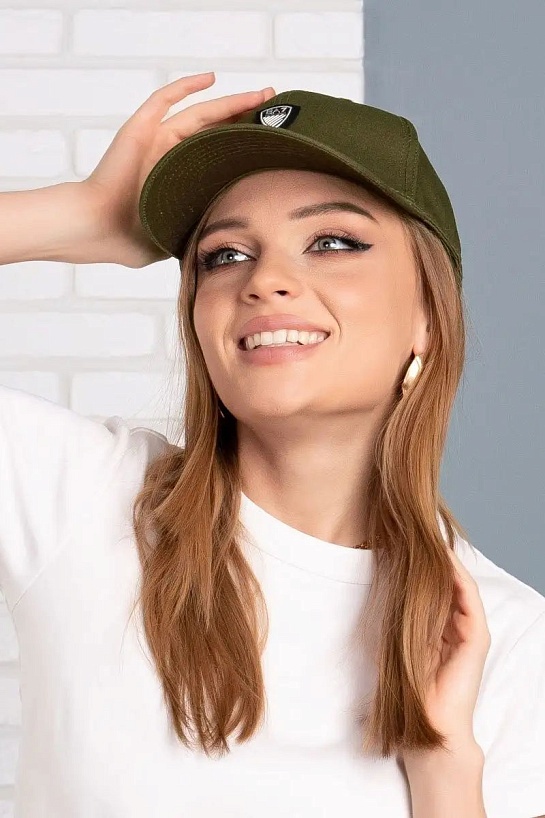 Бейсболка зелёного цвета Emporio Armani 7 logo-plaque