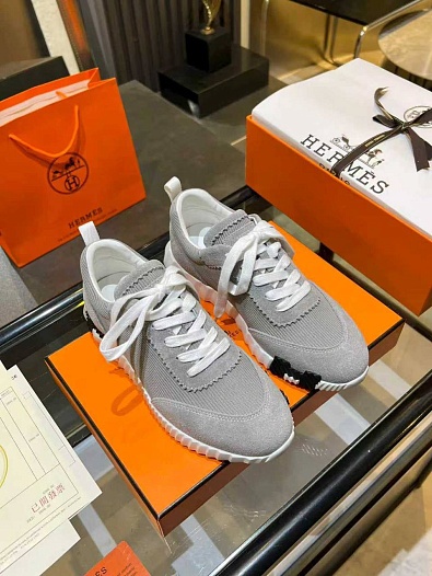 Женские комбинированные кроссовки Hermes Bouncing premium   