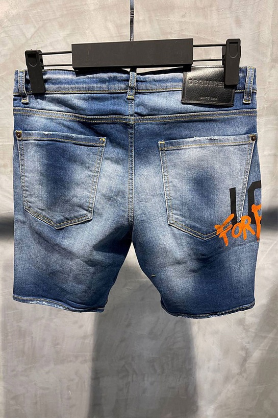 Мужские джинсовые шорты Dsquared2 ICON Forever - Blue