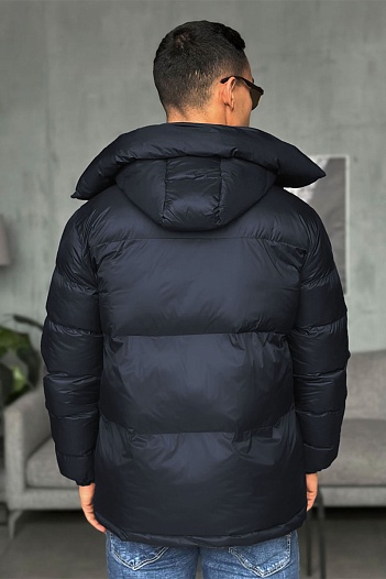 Мужская куртка Moncler тёмно-синего цвета   