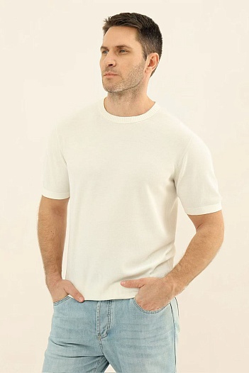 Мужская светло-бежевая футболка Loro Piana premium   