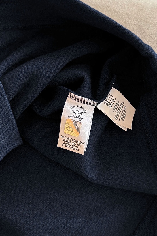 Кофта с высоким горлом Paul & Shark logo-patch - Navy