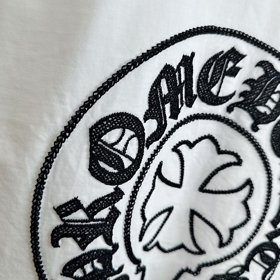 Белая оверсайз футболка Chrome Hearts Premium