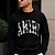 Чёрный мужской свитшот Amiri collegiate-logo