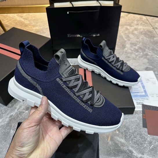 Мужские текстильные кроссовки Ermenegildo Zegna