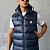 Мужской синий жилет Moncler Cardamine logo-patch
