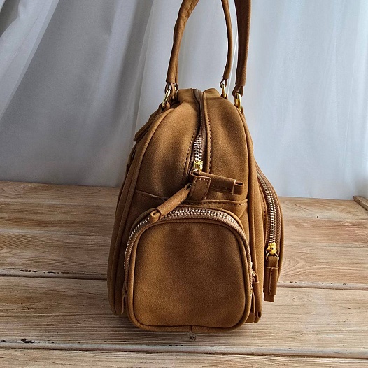 Замшевая сумка MIU MIU 30x19 см - Beige   
