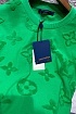 Коричневая оверсайз футболка Louis Vuitton Monogram All-over
