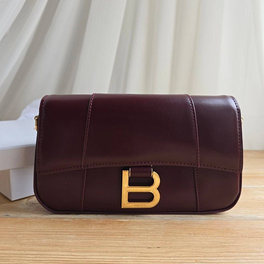 Кожаная сумка Balenciaga Hourglass 22x13 см   