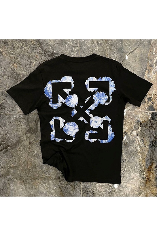 Мужская чёрная футболка Off-White "Arrows"