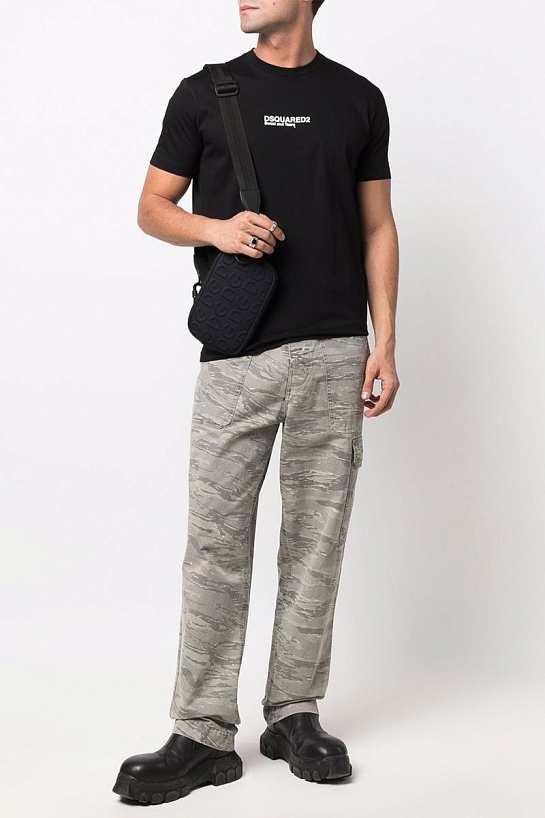 Мужская футболка Dsquared2 "Sweat and Tears" - Black