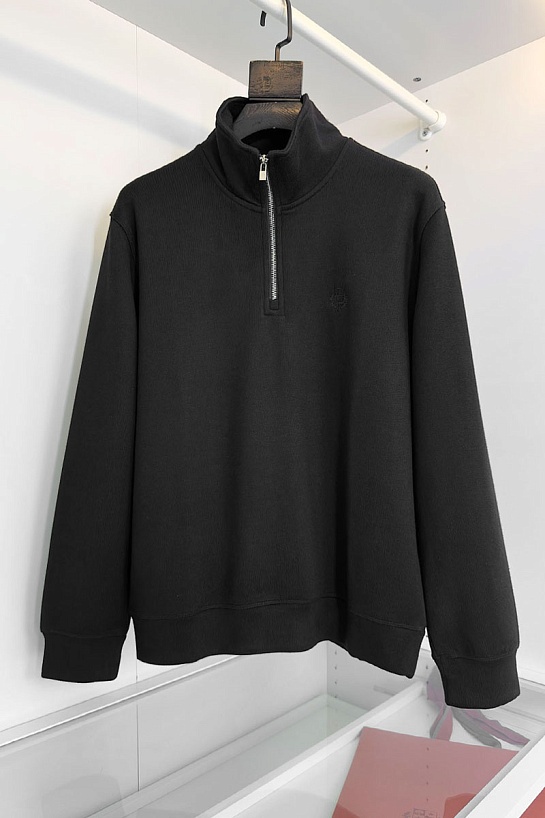 Утеплённая кофта Loro Piana zip-neck - Black