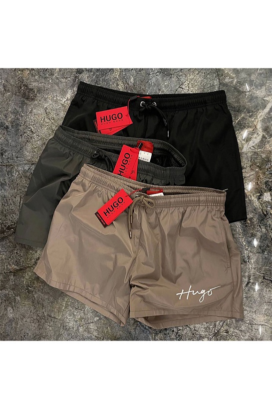 Мужские бежевые шорты Hugo Boss