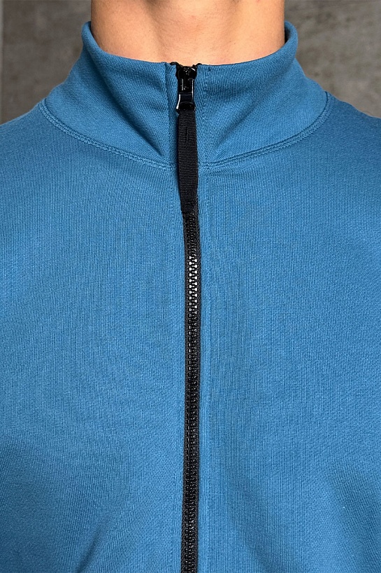 Кофта синего цвета Stone Island Zip-Up Compass-patch