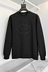 Мужской чёрный свитшот Prada logo-embroidered
