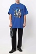Синяя оверсайз футболка Balenciaga The Simpsons