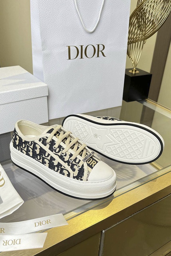 Женские кеды на платформе Dior Walk'n' premium