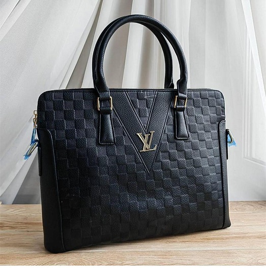 Брендовая кожаная сумка Louis Vuitton 39x28 см   