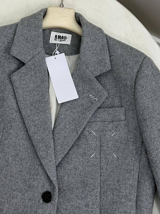 Женский серый пиджак Maison Margiela premium