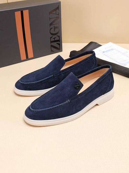 Мужские замшевые лоферы Ermenegildo Zegna