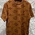 Коричневая оверсайз футболка Louis Vuitton Monogram All-over