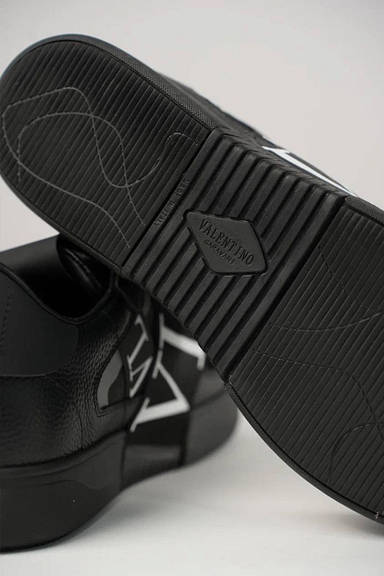 Кожаные кроссовки Valentino VL7N low-top - Black