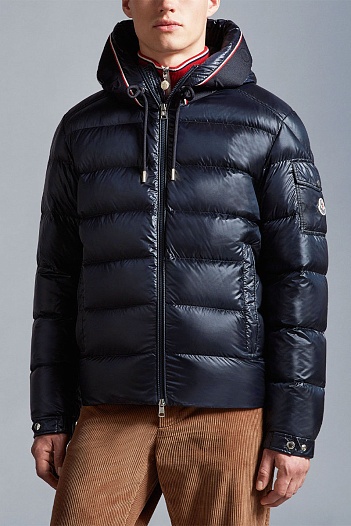 Мужской тёмно-синий пуховик Moncler Pavin   
