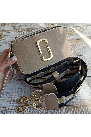 Кожаная сумка Marc Jacobs 25x16 см - Beige   