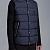 Тёмно-синий жилет Moncler Herniaire logo-patch