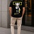 Чёрная оверсайз футболка Off-White x Kaws