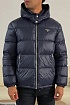 Мужской пуховик Prada logo-plaque - Blue