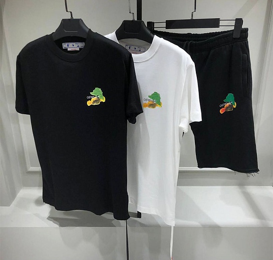 Чёрные шорты Off-White Brush Arrow