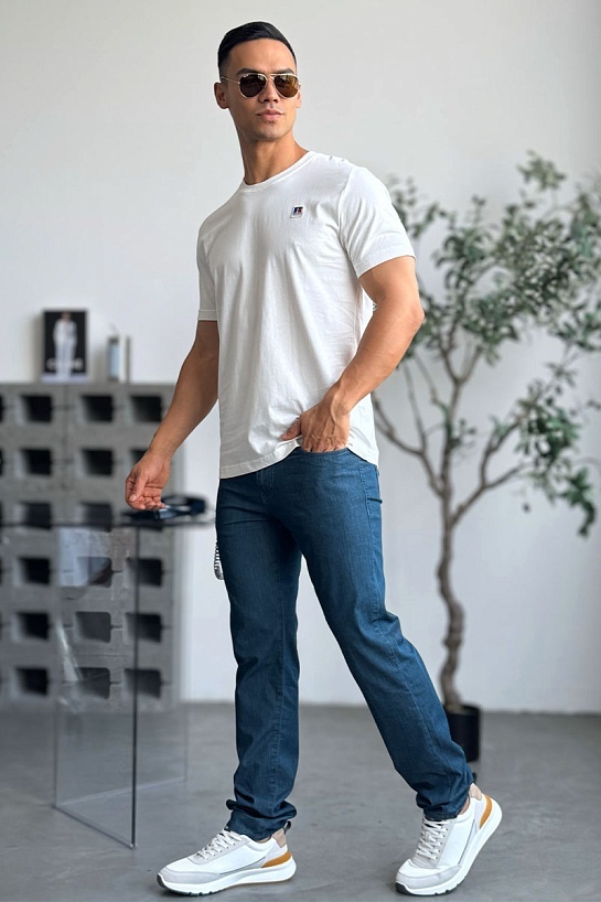 Мужская белая футболка Hugo Boss