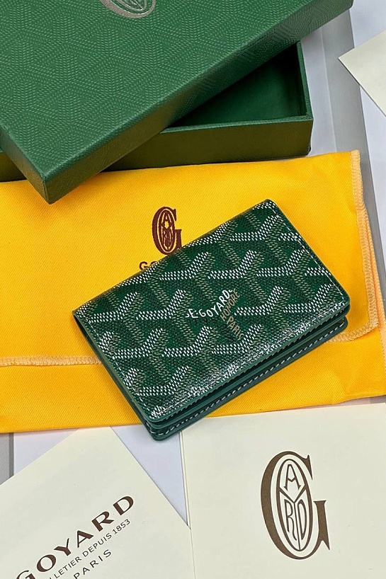 Кошелёк Goyard Malesherbes Premium 10.2x7x1.5 см - Green