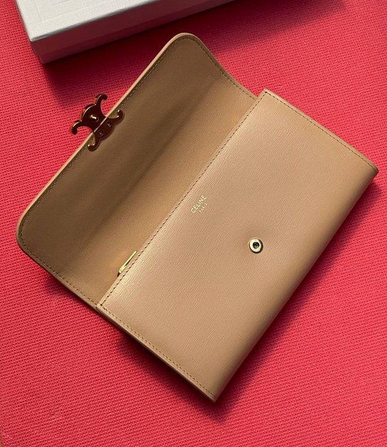 Портмоне Celine Tromphe Premium 19x10x3 см - Beige