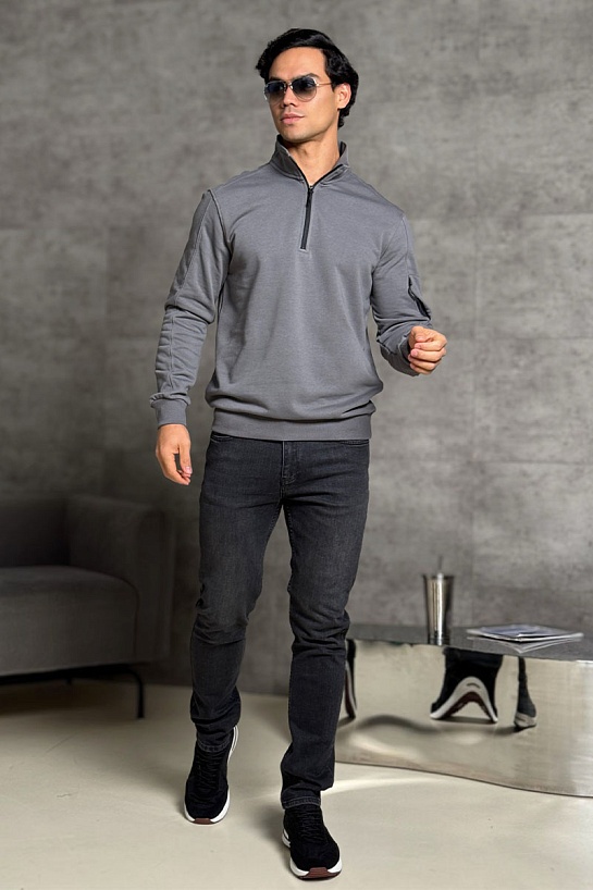 Серая кофта C.P. Company lens-detail