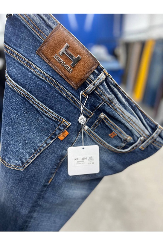 Мужские синие джинсы Hermes