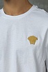 Белая оверсайз футболка Versace Medusa Head patch