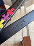 Кожаный ремень Chrome Hearts Cross Patch Cemetery premium