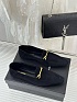 Женские замшевые лоферы чёрного цвета Yves Saint Laurent premium