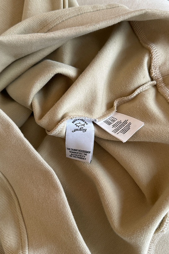 Кофта с высоким горлом Paul & Shark logo-patch - Beige