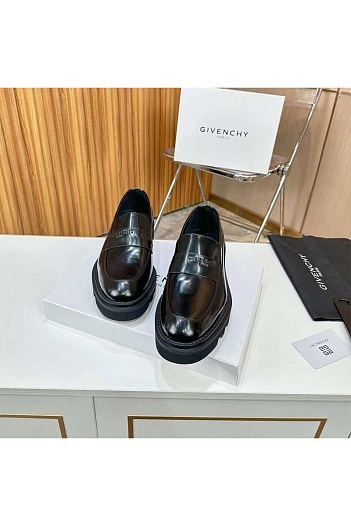 Кожаные ботинки Givenchy чёрного цвета   