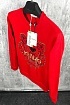 Красный мужской свитшот Kenzo Tiger Head embroidered